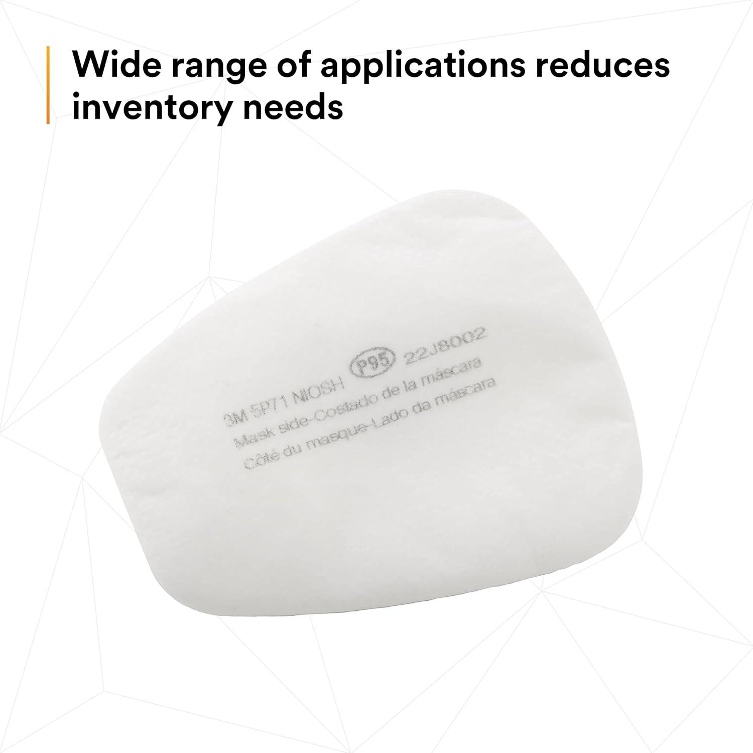 image3M Respirator Filter Replacement 5P71 5 Pairs P95 Must Be Used with 3M 5000 Respirators or 3M Cartridges 6000 SeriesFilter Replacement