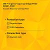 image3M 60921 P100 Respirator CartridgeFilter NIOSH Approved 1 Pair OVP100 Helps Protect Against Organic Vapors Asbestos Silica and Particulates Painting Chemical Cleanup Maintenance