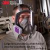 image3M Full Facepiece Reusable Respirator 6800 NIOSH Large Lens ANSI High Impact Eye Protection Silicone Face Seal FourPoint Harness Comfortable Fit Painting Dust Chemicals MediumMedium