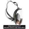 image3M Full Facepiece Reusable Respirator 6800 NIOSH Large Lens ANSI High Impact Eye Protection Silicone Face Seal FourPoint Harness Comfortable Fit Painting Dust Chemicals MediumMedium
