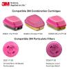 image3M Full Facepiece Reusable Respirator 6800 NIOSH Large Lens ANSI High Impact Eye Protection Silicone Face Seal FourPoint Harness Comfortable Fit Painting Dust Chemicals MediumMedium