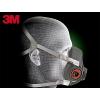 image3M Half Facepiece Reusable Respirator 6200 NIOSH FourPoint Harness Comfortable Fit Dual Airline Supplied Air Compatible Bayonet Connections Painting Sanding Cleaning MediumSmall