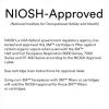 image3M P100 Respirator CartridgeFilter 60926 1 Pair NIOSH Helps Protect Against Organic Vapors Acid Gases Ammonia Methylamine Formaldehyde and Particulates