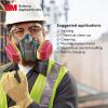 image3M P100 Respirator CartridgeFilter 60926 1 Pair NIOSH Helps Protect Against Organic Vapors Acid Gases Ammonia Methylamine Formaldehyde and Particulates