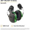 image3M PELTOR Ear Muff Hearing Protection X1 Series Noise Protection Construction Manufacturing Maintenance AutomotiveCap Style Hard Hat Attached