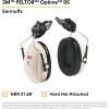 image3M PELTOR Hearing Protection Optime 95 Earmuffs Adjustable Earcups EARfit Compatible Stainless SteelCapmount