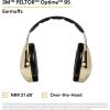 image3M PELTOR Hearing Protection Optime 95 Earmuffs Adjustable Earcups EARfit Compatible Stainless SteelOver the Head