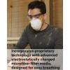 image3M Particulate Respirator 8210V with Cool Flow Valve Pack of 80 NIOSH APPROVED Disposable Smoke Grinding Sanding Sawing Sweeping Woodworking Dust