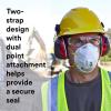 image3M Particulate Respirator 8210V with Cool Flow Valve Pack of 80 NIOSH APPROVED Disposable Smoke Grinding Sanding Sawing Sweeping Woodworking Dust
