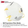 image3M Particulate Respirator 8210V with Cool Flow Valve Pack of 80 NIOSH APPROVED Disposable Smoke Grinding Sanding Sawing Sweeping Woodworking Dust