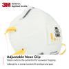 image3M Particulate Respirator 8210V with Cool Flow Valve Pack of 80 NIOSH APPROVED Disposable Smoke Grinding Sanding Sawing Sweeping Woodworking Dust