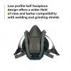 image3M Rugged Comfort Quick Latch Half Facepiece Reusable Respirator 6503QL NIOSH Cool Flow Exhalation Valve Bayonet Connection Silicone Face Seal for Gases Vapors Dust Maintenance ConstructionLLarge