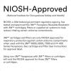 image3M Rugged Comfort Quick Latch Half Facepiece Reusable Respirator 6503QL NIOSH Cool Flow Exhalation Valve Bayonet Connection Silicone Face Seal for Gases Vapors Dust Maintenance ConstructionLLarge