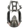 image3M Full Facepiece Reusable Respirator 6800 NIOSH Large Lens ANSI High Impact Eye Protection Silicone Face Seal FourPoint Harness Comfortable Fit Painting Dust Chemicals MediumMedium