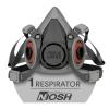 image3M Half Facepiece Reusable Respirator 6200 NIOSH FourPoint Harness Comfortable Fit Dual Airline Supplied Air Compatible Bayonet Connections Painting Sanding Cleaning MediumSmall