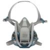 image3M Rugged Comfort Quick Latch Half Facepiece Reusable Respirator 6503QL NIOSH Cool Flow Exhalation Valve Bayonet Connection Silicone Face Seal for Gases Vapors Dust Maintenance ConstructionLMedium