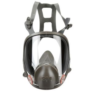 image3M Full Facepiece Reusable Respirator 6800 NIOSH Large Lens ANSI High Impact Eye Protection Silicone Face Seal FourPoint Harness Comfortable Fit Painting Dust Chemicals MediumMedium