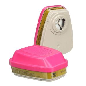 image3M P100 Respirator CartridgeFilter 60926 1 Pair NIOSH Helps Protect Against Organic Vapors Acid Gases Ammonia Methylamine Formaldehyde and Particulates