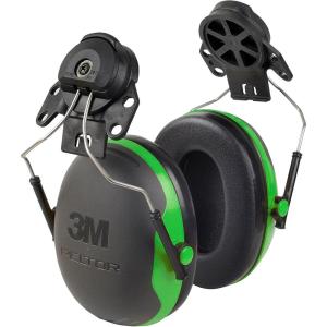 image3M PELTOR Ear Muff Hearing Protection X1 Series Noise Protection Construction Manufacturing Maintenance AutomotiveCap Style Hard Hat Attached
