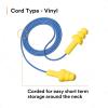 image3M EAR UltraFit Corded Ear Plugs 3404004 100Pair Yellow Poly Bag 3404004