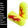 image3M Ear Plugs 500 PairRefill Bottle for One Touch Dispenser EARsoft Yellow Neon Blasts 3911010 Uncorded Disposable NRR 33 Drilling Grinding Machining Sawing Sanding Welding