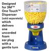 image3M Ear Plugs 500 PairRefill Bottle for One Touch Dispenser EARsoft Yellow Neon Blasts 3911010 Uncorded Disposable NRR 33 Drilling Grinding Machining Sawing Sanding Welding