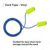image3M Ear Plugs EARsoft Yellow Neons 3911004 Bottle of 500 Pair of Disposable Earplugs Regular Size Uncorded 33 NRR Tapered Cylinder Shape Slow Recovery FoamCorded