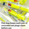 image3M Ear Plugs EARsoft Yellow Neons 3911004 Bottle of 500 Pair of Disposable Earplugs Regular Size Uncorded 33 NRR Tapered Cylinder Shape Slow Recovery FoamUncorded