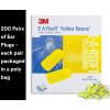 image3M Ear Plugs EARsoft Yellow Neons 3911004 Bottle of 500 Pair of Disposable Earplugs Regular Size Uncorded 33 NRR Tapered Cylinder Shape Slow Recovery FoamEar Plugs