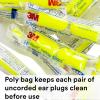image3M Ear Plugs EARsoft Yellow Neons 3911004 Bottle of 500 Pair of Disposable Earplugs Regular Size Uncorded 33 NRR Tapered Cylinder Shape Slow Recovery FoamEar Plugs
