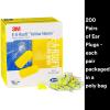 image3M Ear Plugs EARsoft Yellow Neons 3911004 Bottle of 500 Pair of Disposable Earplugs Regular Size Uncorded 33 NRR Tapered Cylinder Shape Slow Recovery FoamUncorded