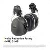 image3M PELTOR Ear Muff Hearing Protection X5 Series Noise Protection NRR 21 dB Construction Manufacturing AutomotiveCap Style Hard Hat Attached