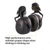 image3M PELTOR Ear Muff Hearing Protection X5 Series Noise Protection NRR 21 dB Construction Manufacturing AutomotiveCap Style Hard Hat Attached Electrically Insulated