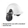 image3M PELTOR Ear Muff Hearing Protection X5 Series Noise Protection NRR 21 dB Construction Manufacturing AutomotiveCap Style Hard Hat Attached Electrically Insulated