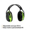 image3M PELTOR Hearing Protection Earmuffs X4 Series Noise Protection Construction Manufacturing Assembly SandingBlackGreen