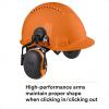 image3M PELTOR Hearing Protection Earmuffs X4 Series Noise Protection Construction Manufacturing Assembly SandingOrange