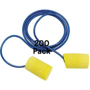 image3M Ear Plugs EAR Classic 3121201 200 Pairs of Disposable Earplugs 1 PairPoly Bag Uncorded Noise Reduction Rating 29 dB NRR Foam Regular Size Roll Down Compliant with ANSIASA S12712018Corded