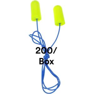 image3M Ear Plugs EARsoft Yellow Neons 3911004 Bottle of 500 Pair of Disposable Earplugs Regular Size Uncorded 33 NRR Tapered Cylinder Shape Slow Recovery FoamCorded  Poly Bag