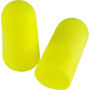 image3M Ear Plugs EARsoft Yellow Neons 3911004 Bottle of 500 Pair of Disposable Earplugs Regular Size Uncorded 33 NRR Tapered Cylinder Shape Slow Recovery FoamEar Plugs