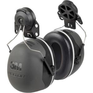 image3M PELTOR Ear Muff Hearing Protection X5 Series Noise Protection NRR 21 dB Construction Manufacturing AutomotiveCap Style Hard Hat Attached