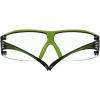 image3M Safety Glasses SecureFit 400X ANSI Z87 AntiFog AntiScratch Clear Lens Green and Black Frame Brow Guard Lightweight Soft Nose Bridge and Temple TipsBlackGreenClear