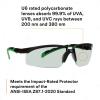 image3M Safety Glasses Solus 2000 Series AntiScratch IR Shade 50 Gray Lens BlackGreen TemplesIr Shade 17 Gray Lens