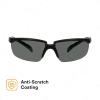 image3M Safety Glasses Solus 2000 Series AntiScratch IR Shade 50 Gray Lens BlackGreen TemplesIr Shade 30 Gray Lens