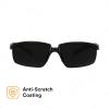 image3M Safety Glasses Solus 2000 Series AntiScratch IR Shade 50 Gray Lens BlackGreen TemplesIr Shade 50 Gray Lens