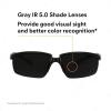 image3M Safety Glasses Solus 2000 Series AntiScratch IR Shade 50 Gray Lens BlackGreen TemplesIr Shade 50 Gray Lens
