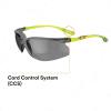 image3M Safety Glasses Solus CCS Series Pack of 1 ANSI Z87 Scotchgard AntiFog Coating Clear Lens Corded Ear Plug Control System Removable Foam Gasket SCCS01SGAFGRNFGray Lens  GreenBlack Frame