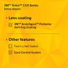 image3M Safety Glasses Solus CCS Series Pack of 1 ANSI Z87 Scotchgard AntiFog Coating Clear Lens Corded Ear Plug Control System Removable Foam Gasket SCCS01SGAFGRNFGray IO Lens  GreenBlack Frame