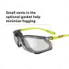 image3M Safety Glasses Solus CCS Series Pack of 1 ANSI Z87 Scotchgard AntiFog Coating Clear Lens Corded Ear Plug Control System Removable Foam Gasket SCCS01SGAFGRNFGray IO Lens  GreenBlack Frame With Foam Gasket