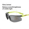 image3M Safety Glasses Solus CCS Series Pack of 1 ANSI Z87 Scotchgard AntiFog Coating Clear Lens Corded Ear Plug Control System Removable Foam Gasket SCCS01SGAFGRNFGray Lens  GreenBlack Frame