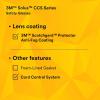 image3M Safety Glasses Solus CCS Series Pack of 1 ANSI Z87 Scotchgard AntiFog Coating Clear Lens Corded Ear Plug Control System Removable Foam Gasket SCCS01SGAFGRNFClear Lens  GreenBlack Frame